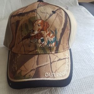 PHEASANT OUTDOOR SPORTS CAMO & BLACK HUNTING HAT N